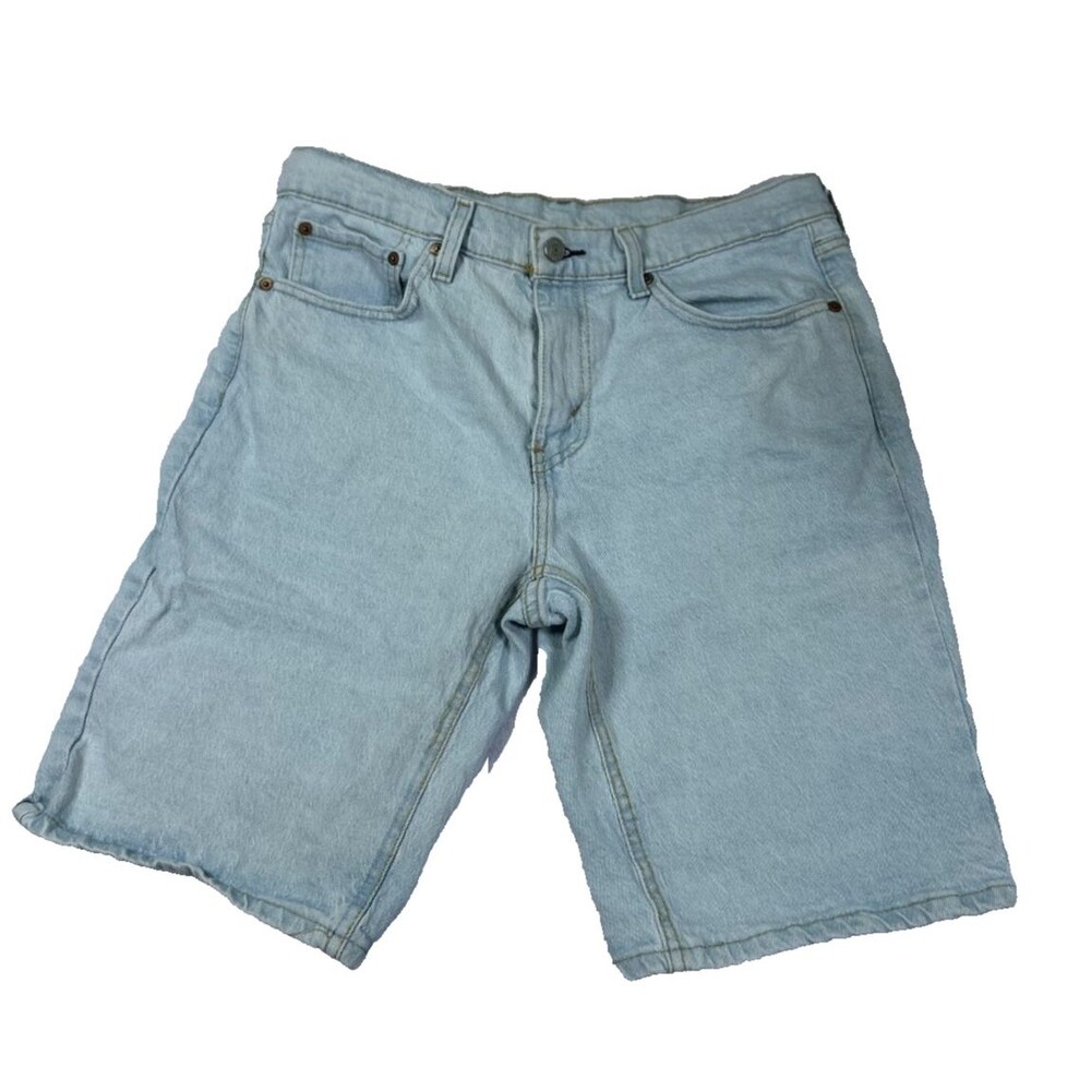 Levi’s 541 Denim Shorts Men 32 Light Wash Stretch Athletic Fit Jean Shorts